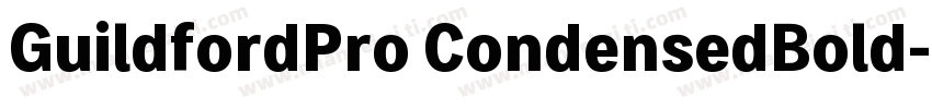 GuildfordPro CondensedBold字体转换
